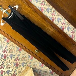 Julia Jordan velvet stretchy black jumpsuit with pockets